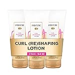 Pantene Pro-V Curl Cream Hair Lotion, Moisturizing Curl Defining Cream, Anti Frizz for Wavy or Curly Hair, with Vitamin B5, Pack of 3, 18 oz Total