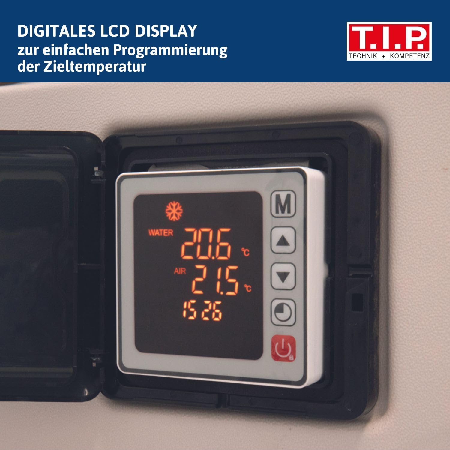 T.I.P. Pool Inverter Wärmepumpe (45m³ Beckengröße, 10,4kW Heizleistung, Chlor & Salz geeignet, Heizen & Kühlen, Automatische Regulierung, Display, Wärmetauscher titanbeschichtet) STEAM 45000 INV,30467