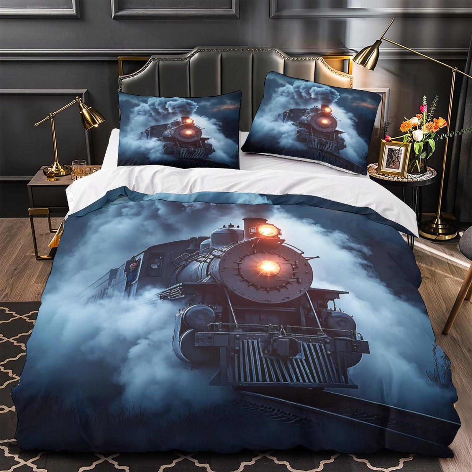 Parure de lit constellation 3D confortable pour chambre de garçon