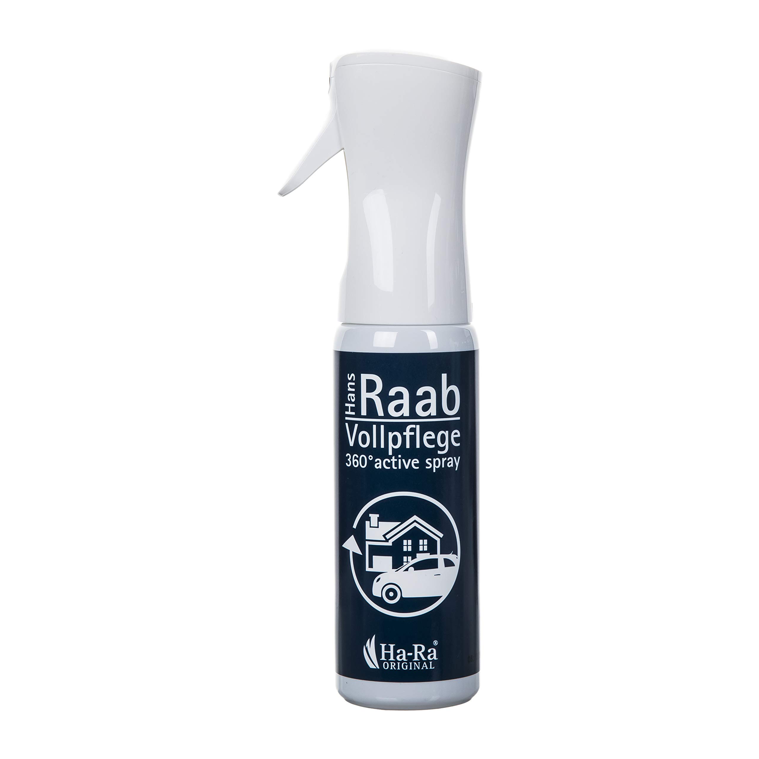 Hans Raab Limpiador de cristales y superficies 300 ml + 1 litro de relleno, spray limpiador universal para el hogar, jardín y coche, económico, versátil y respetuoso con la piel, sin residuos ni rayas