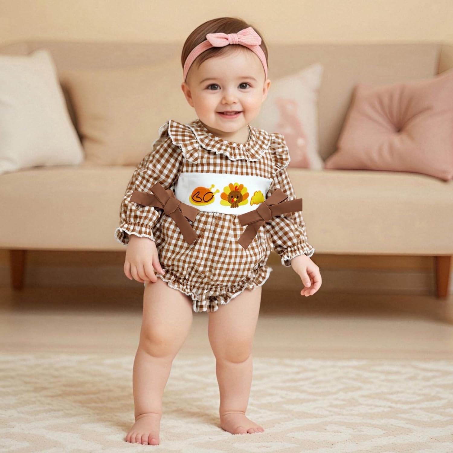 FYBITBO Baby Girl St Patricks Day Outfit Lucky Charm Smocked Bubble Romper My First St Patricks Day Onesie Newborn Clothes - Image 3