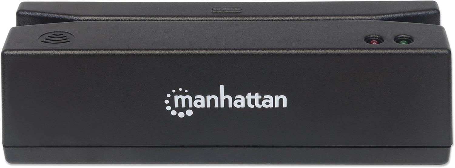 MANHATTAN Magnetic Strip Card Reader USB, Triple Track Reader (460255)