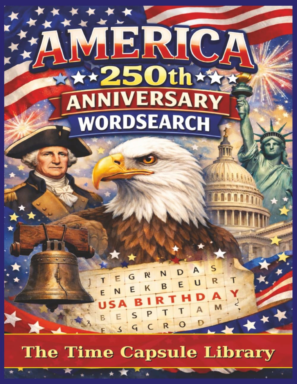 America 250th Anniversary Wordsearch: Happy Birthday U.S.A