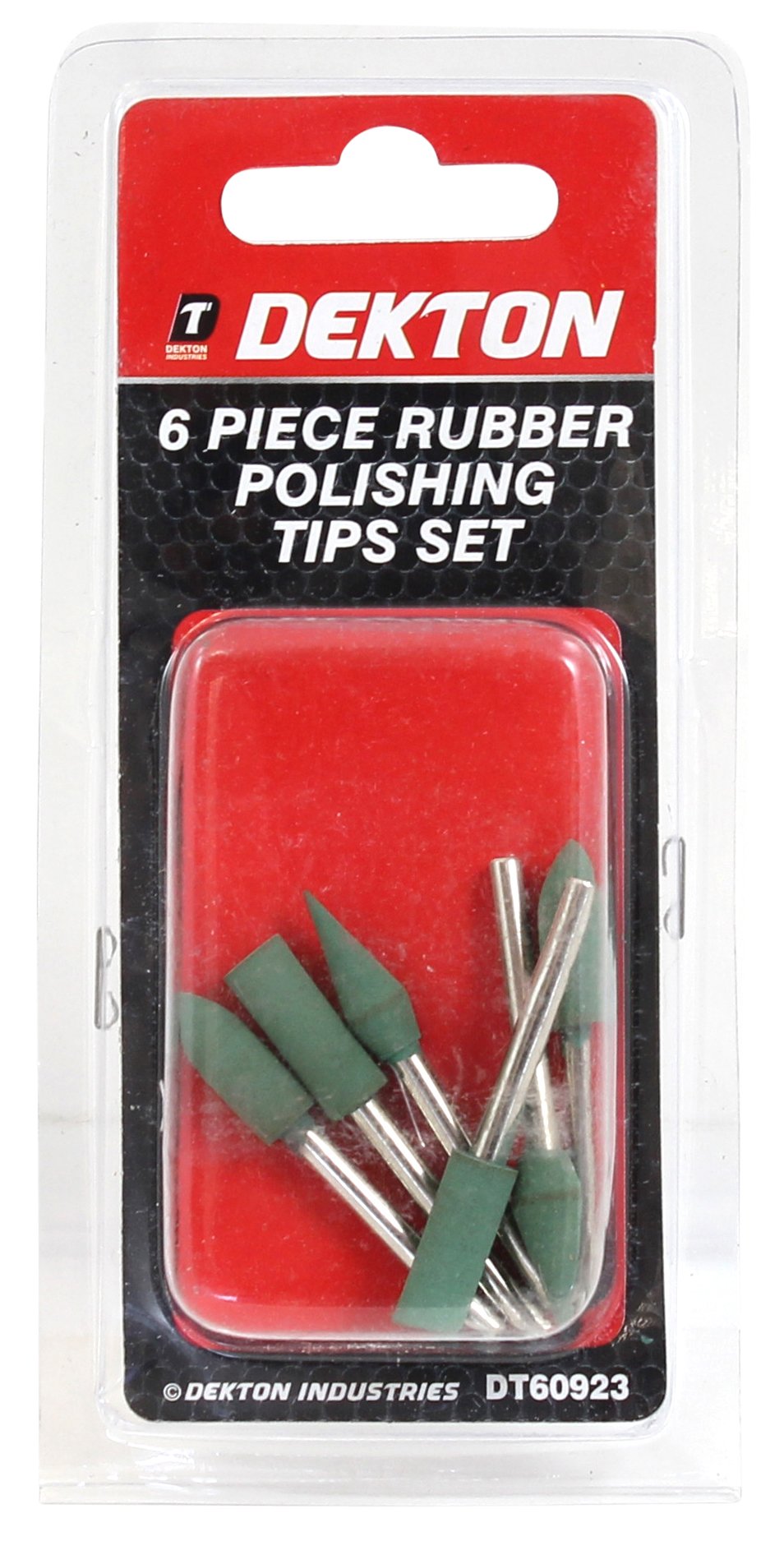 Buy DEKTON DT60923 Rubber Polishing Tips Set, 240 V, Black/Red, Set of