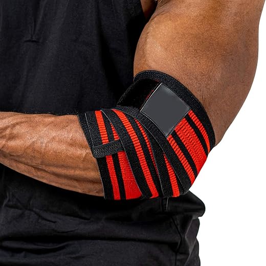Elbow Support Compression Sleeve - Red-Black