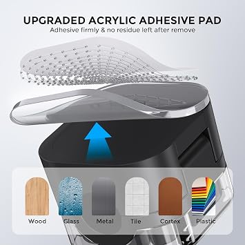 AhaStyle Magnetic Cable Organizer [1s Lock] 6 Pack Cord Holders Cable Clips