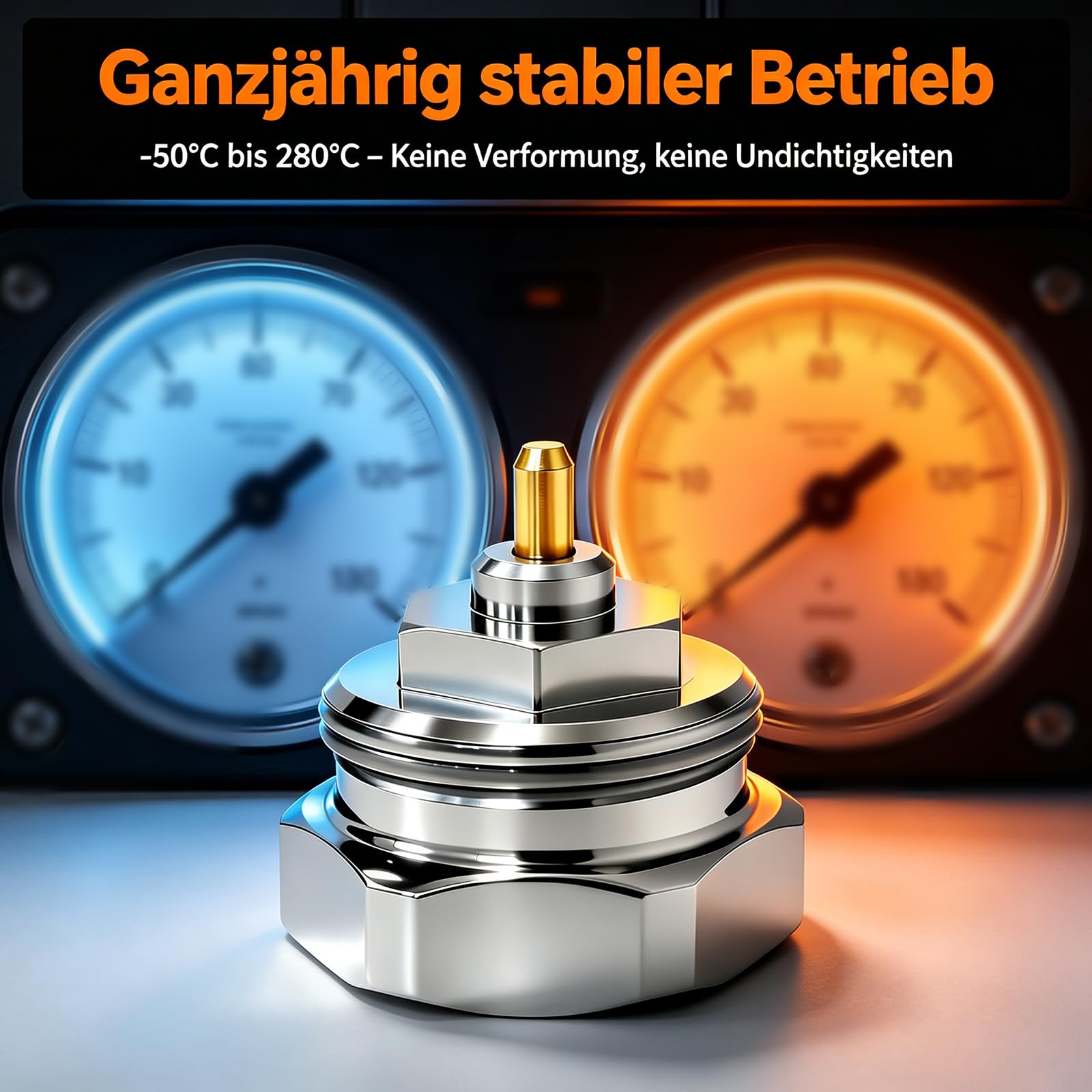 8 Stück Metall Heizkörperventiladapter, Kompatibel mit Oventrop Heizkörperthermostat, Umrüstadapter für Thermostatventile von Gewinde M30 x 1,0 auf M30 x 1,5, aus Messing