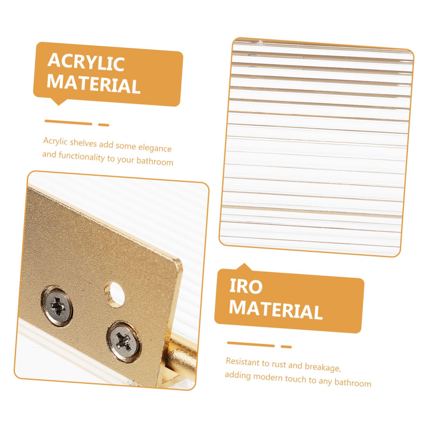 SHINEOFI 2 Piezas Portarrollos de Papel montado en la Pared Sujetador de Papel Titulares pañuelos Papel Soporte de Papel higiénico Estante de Papel higiénico montado en la Pared Planchar