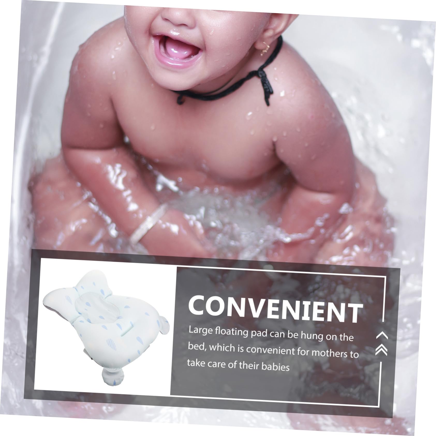 Cojín para Bebés Almohadilla Flotante Soporte para Bañera De Recién Nacidos Cómodo y Antideslizante para Baños y Divertidos