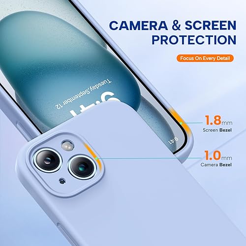 Miniatura 1195 de Miracase - Funda diseñada para iPhone 11 con protector de pantalla, funda de goma de silicona líquida, protección total contra caídas y a prueba