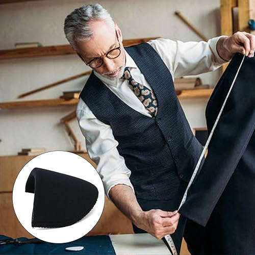 Miniatura 6 de Juego de 4 pares de almohadillas de espuma de costura, almohadilla de hombro de esponja para mujeres y hombres, blazer de traje, chaqueta, vestido,