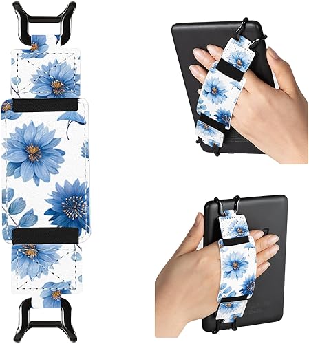 Miniatura 13 de CoBak Correa de Mano Segura para Kindle y Tabletas - Soporte de Agarre para Dedos Versátil y Ligero para Kindle/Kobo/Voyaga/Lenovo/Sony E-Book Oro