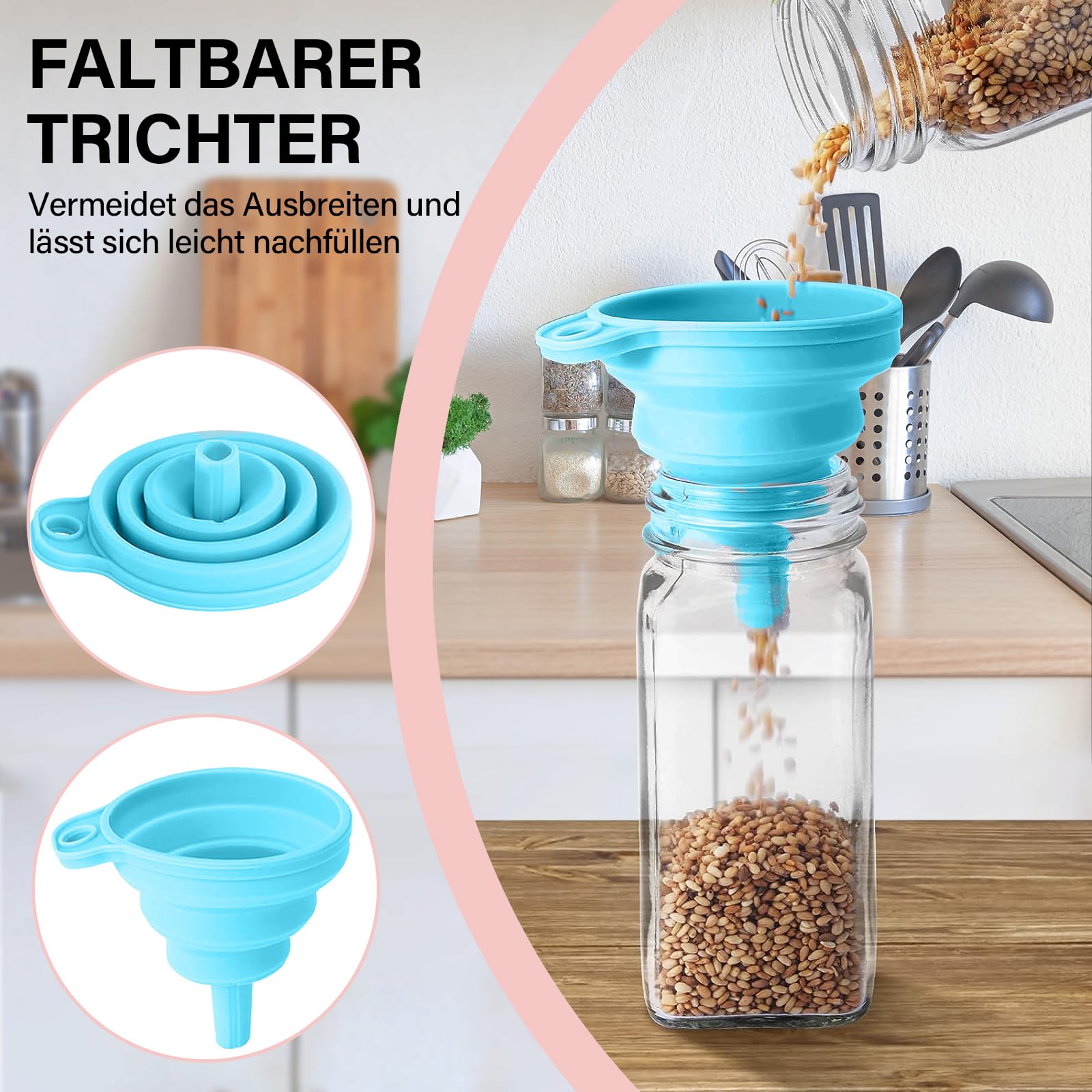 24 Pièces Pot a Epices en Verre et Bois,120 ml Bocaux à Épices,Pots à Épices Cuisine,Pot Epices Verre avec Tamis Étiquettes Brosser Entonnoir,Bocaux Epices pour Rangement des Épices Cuisine