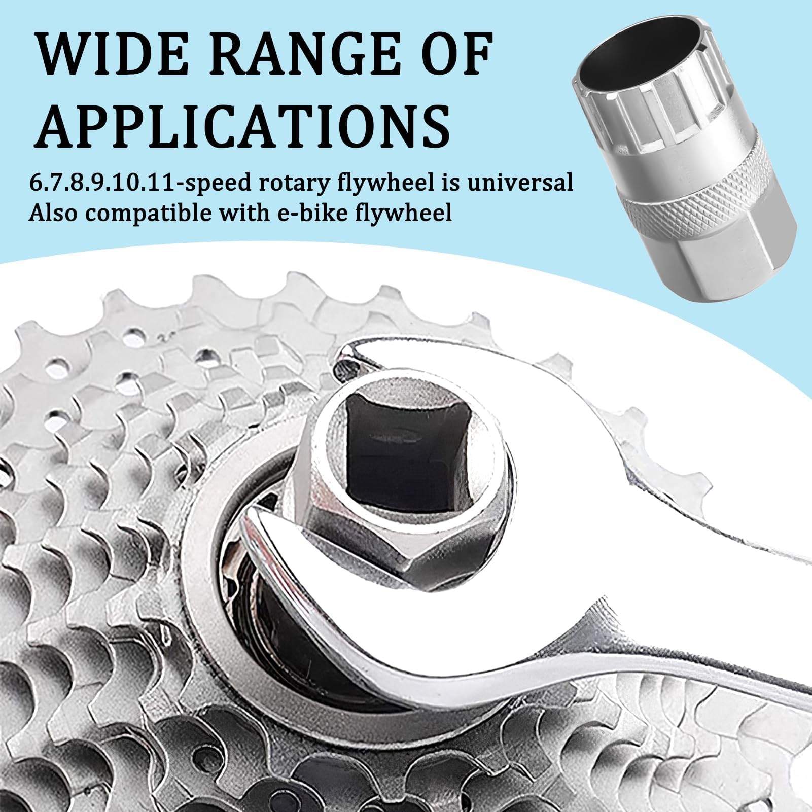 Strumento di rimozione ghiera per cassetta bicicletta per Shimano SRAM SunRace volano ruota libera rimozione pignone strada MTB strumenti di riparazione bici  18