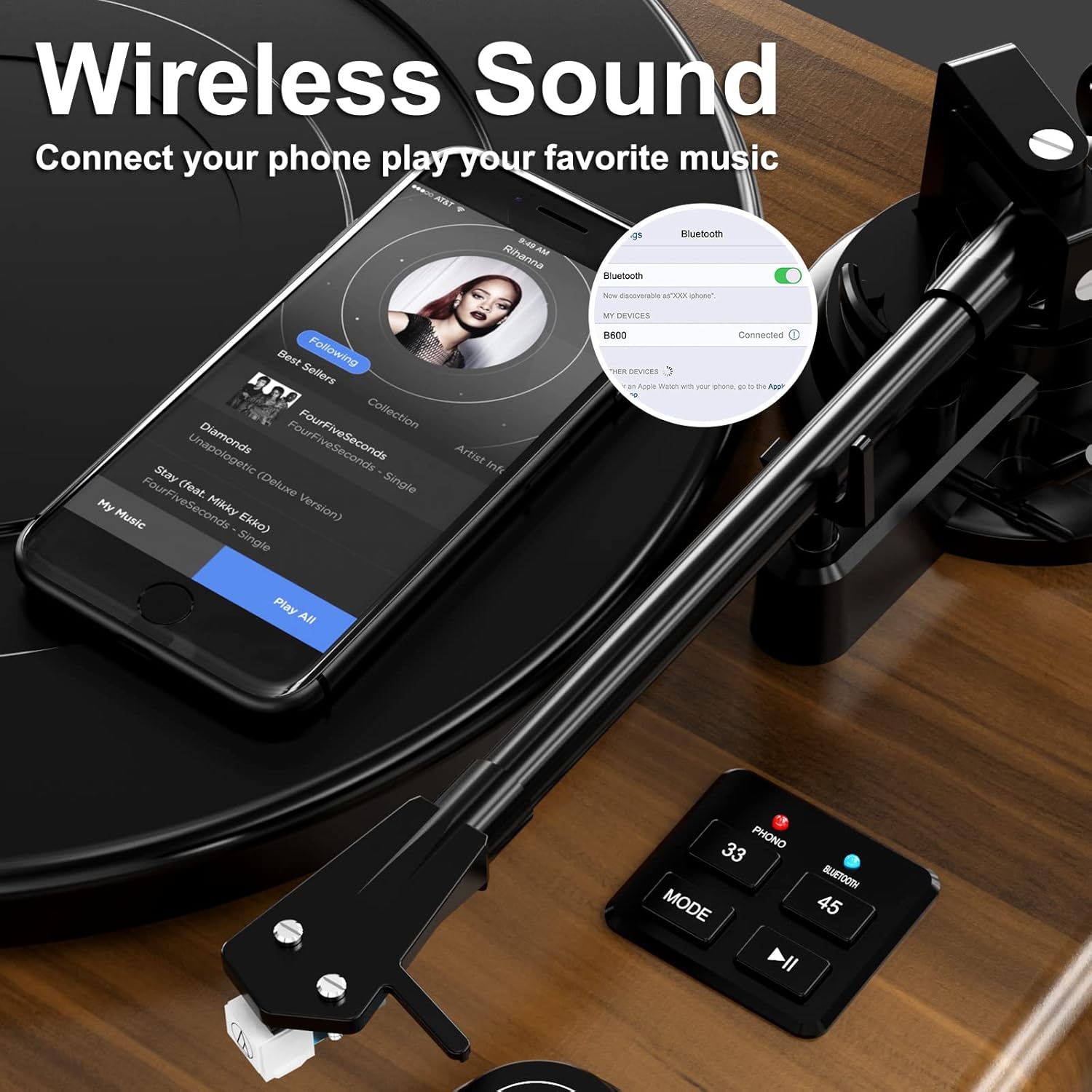 Layar Pamasangan Bluetooth