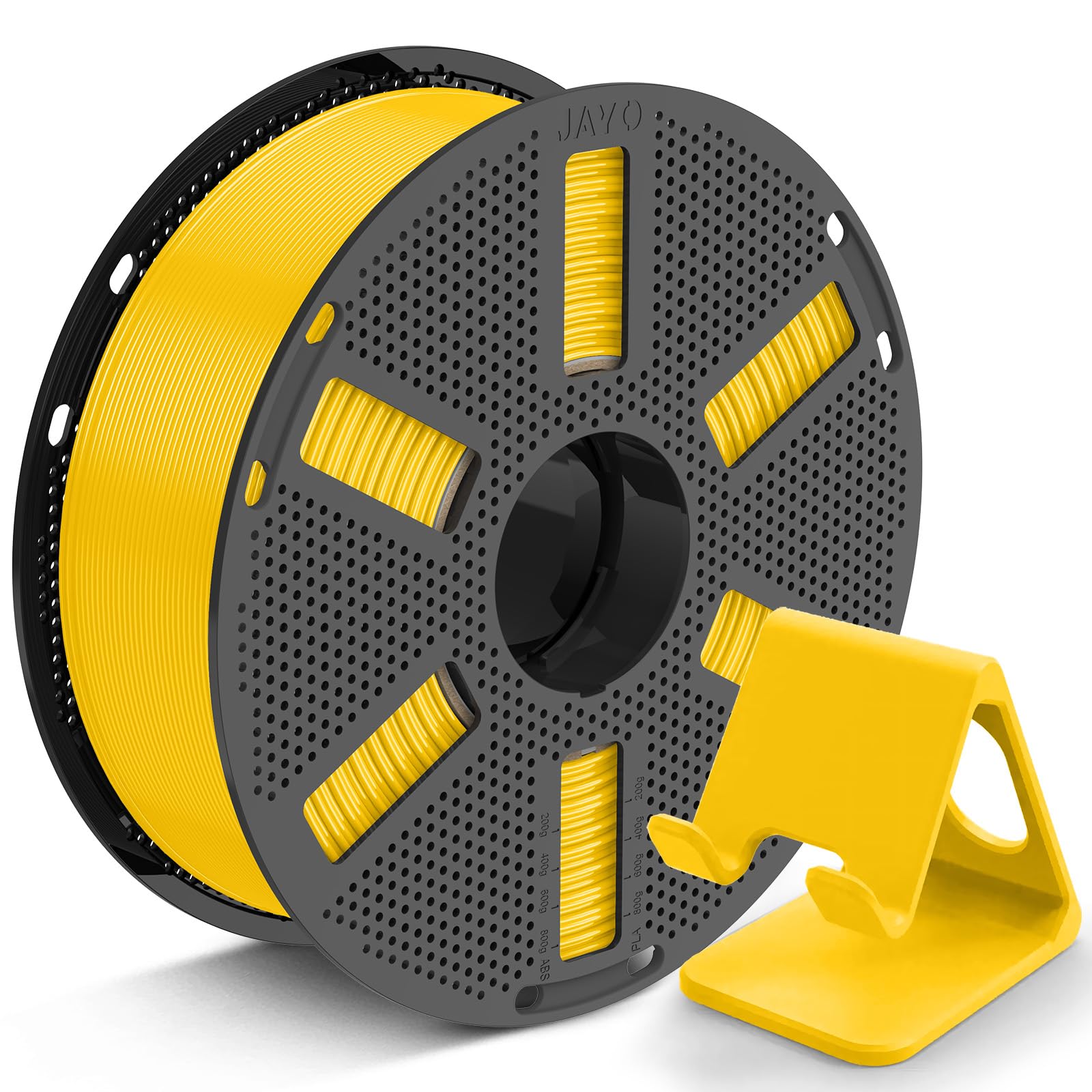 JAYO PLA Filament 1.75mm, PLA 3D Drucker Filament, Maßgenauigkeit +/- 0.02mm, Fit Most FDM 3D Printers, Neatly Wound Filament