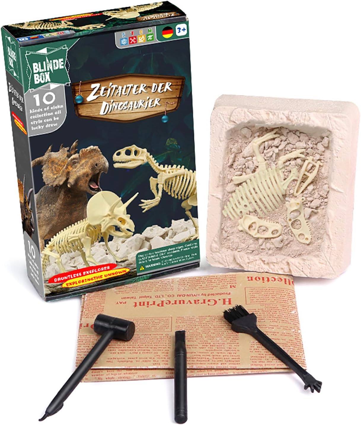 Dinosaur Rex 3D Puzzle for Children Simulation Animal Dinosaur Assembly DIY Model Toy for Kids