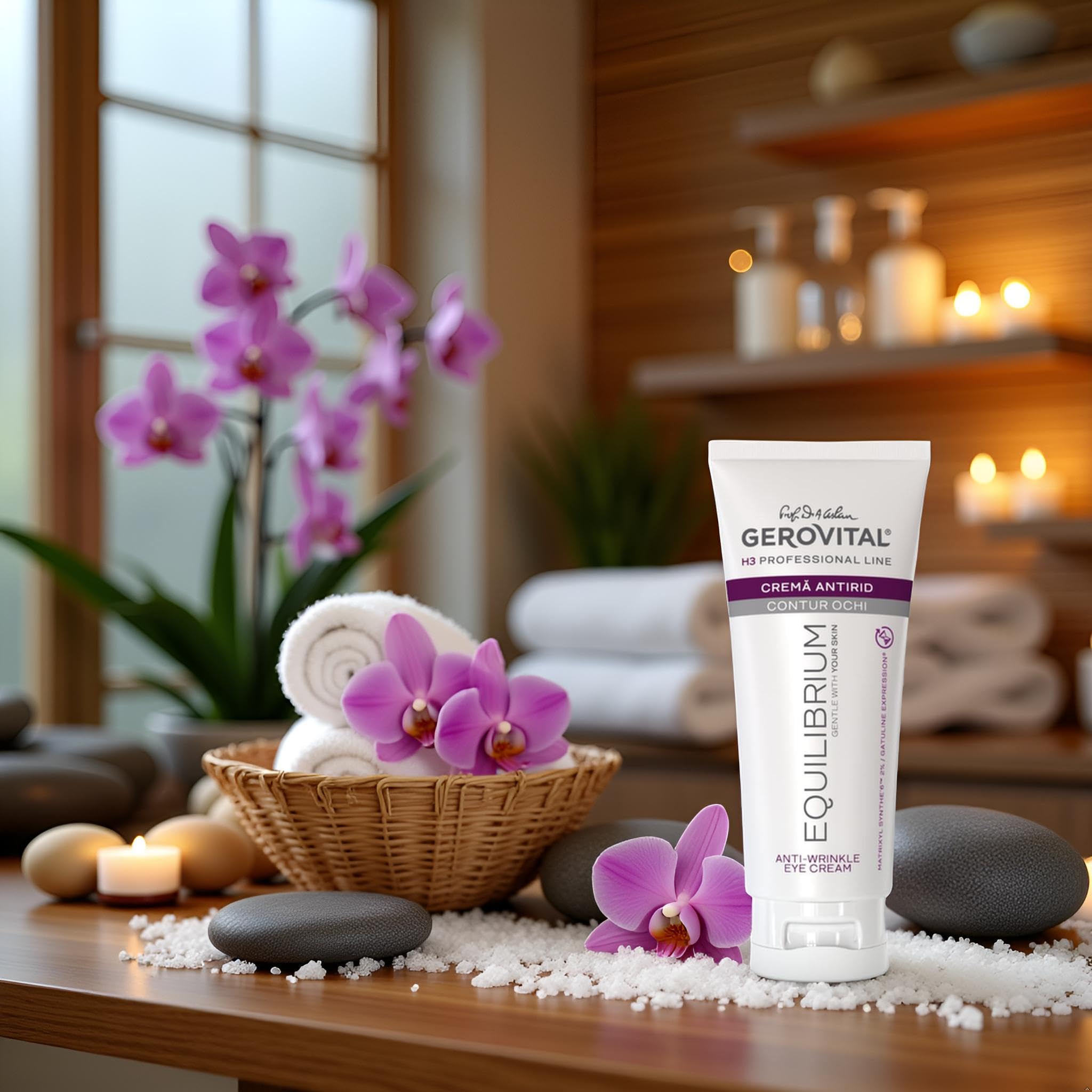 Gerovital H3 Equilibrium Crema Occhi Antirughe Professionale 100 ml | Idrata e aiuta a ridurre rughe e occhiaie, per uno sguardo fresco e luminoso. Adatta a tutti i tipi di pelle, donna e uomo.