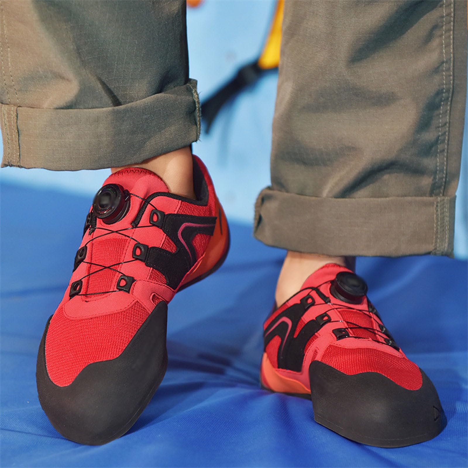 Scarpette da arrampicata indoor Climbing Shoe Uomo,Scarpette professionali da arrampicata,Scarpette da arrampicata leggere e traspiranti,Facile da indossare e da togliere per bambini principianti