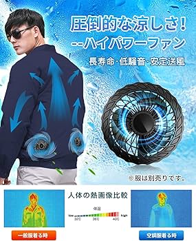 Amazon.co.jp: [RuiPu]空調作業服 ファンバッテリーセット 空調
