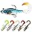 TRUSCEND Pre-Rigged Fishing Jigs, 1:50 Super Durable Soft Swimbait, Well-Made Lifelike Fishing Lures, Weedless Lure for Bass Trout Walleye, Saltwater Fishing Gear
