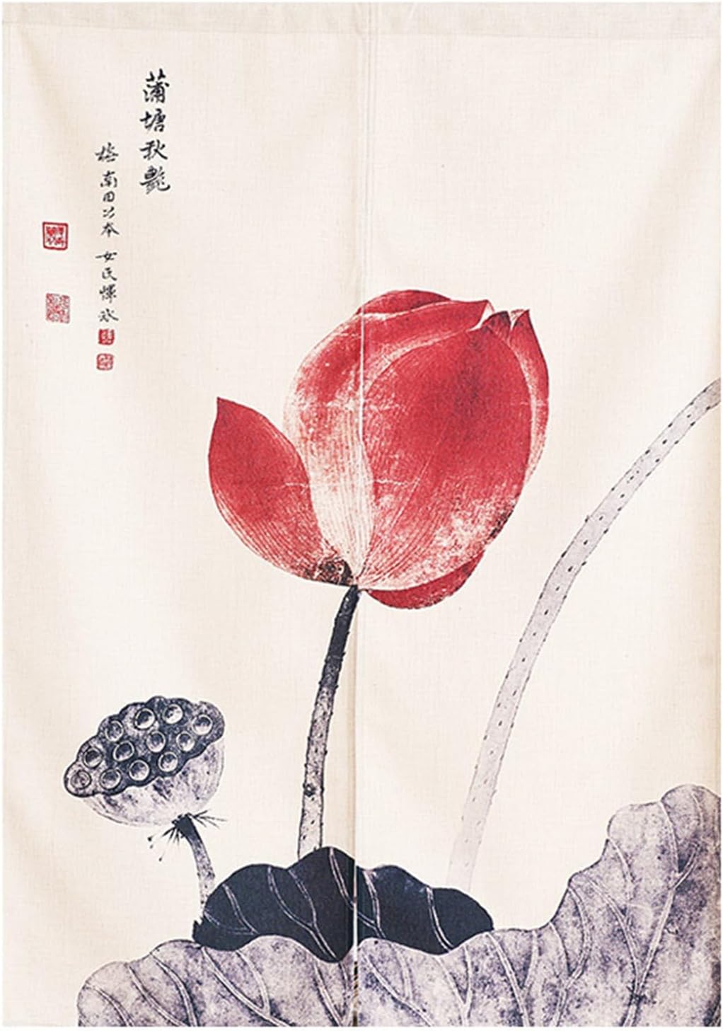 Surwin Japanese Style Door Curtain, Japan Noren Room Divider, Tapestry