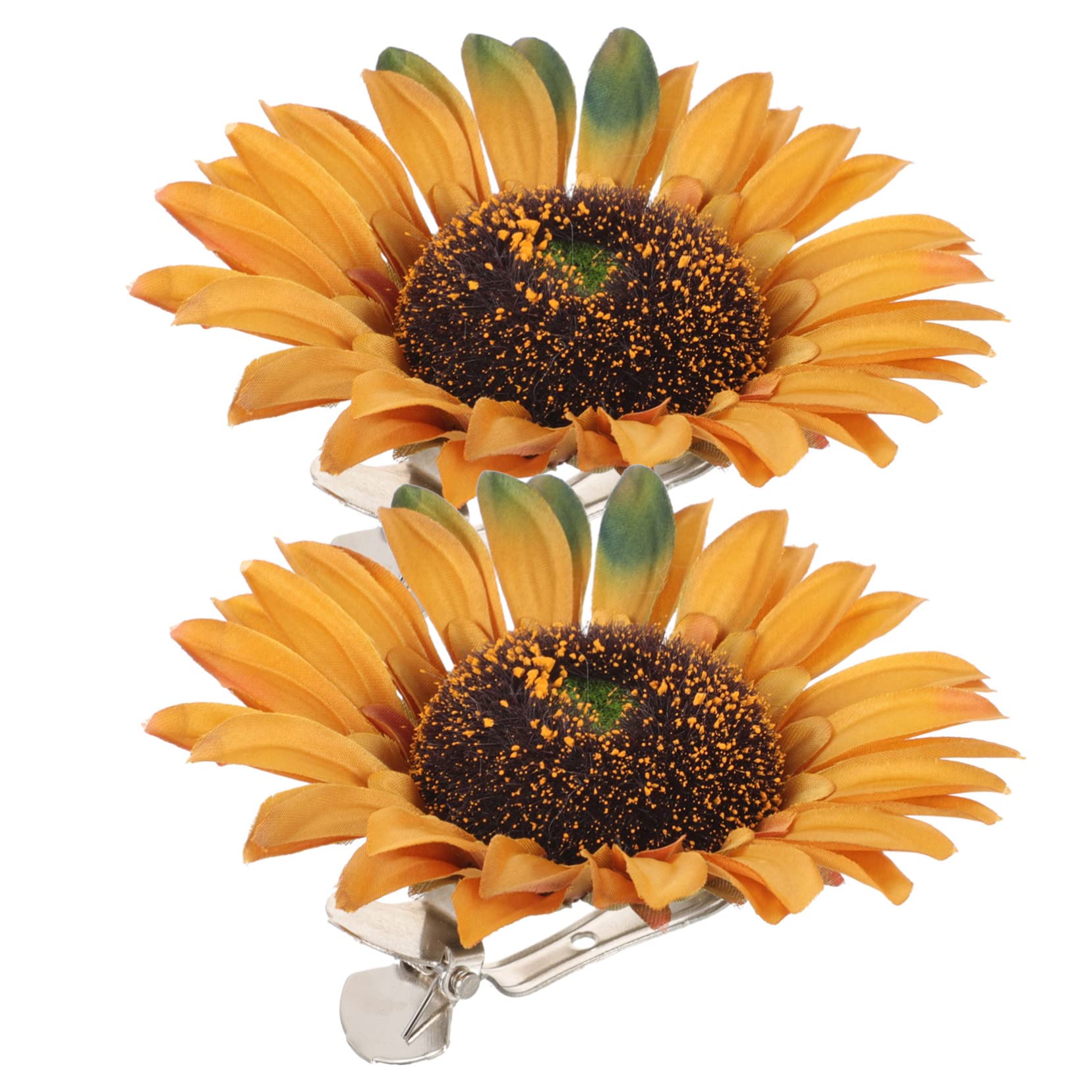PRETYZOOM 10stücke Sonnenblumen Vorhang Clips Vorhang Raffhalter Für Einfache Bohren Für Schlafzimmer Und Büro Seidenstoff Gefertigt