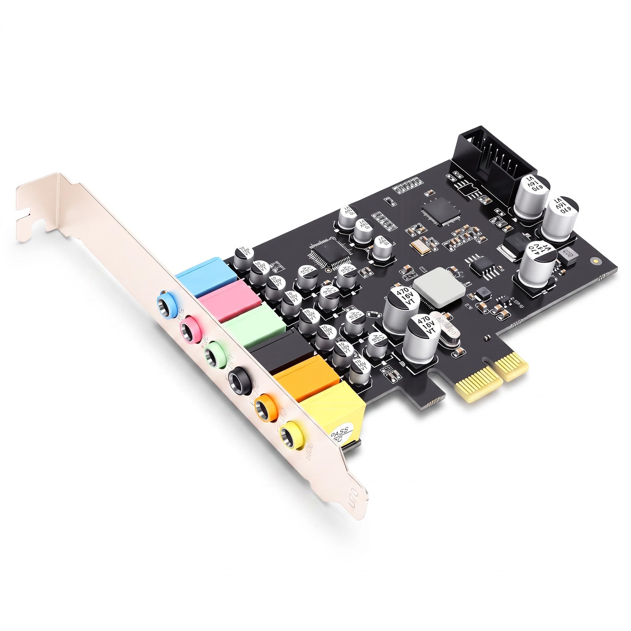 Sxhlseller Carte Son PCIe, Carte Audio 7,1 Canaux, Support Profil Bas for