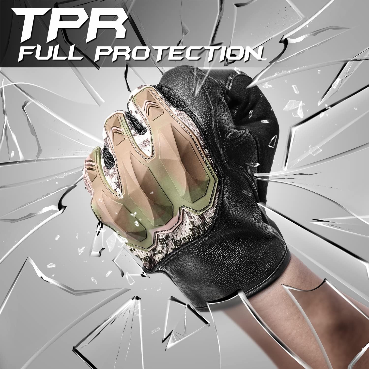 GRAMFIRE Tactical Gloves Military Gear Shooting Gloves TPR Knuckle Protective Paintball Gloves Touchscreen Leather Motorcycle Gloves for Men Army EDC : Sports & Outdoors