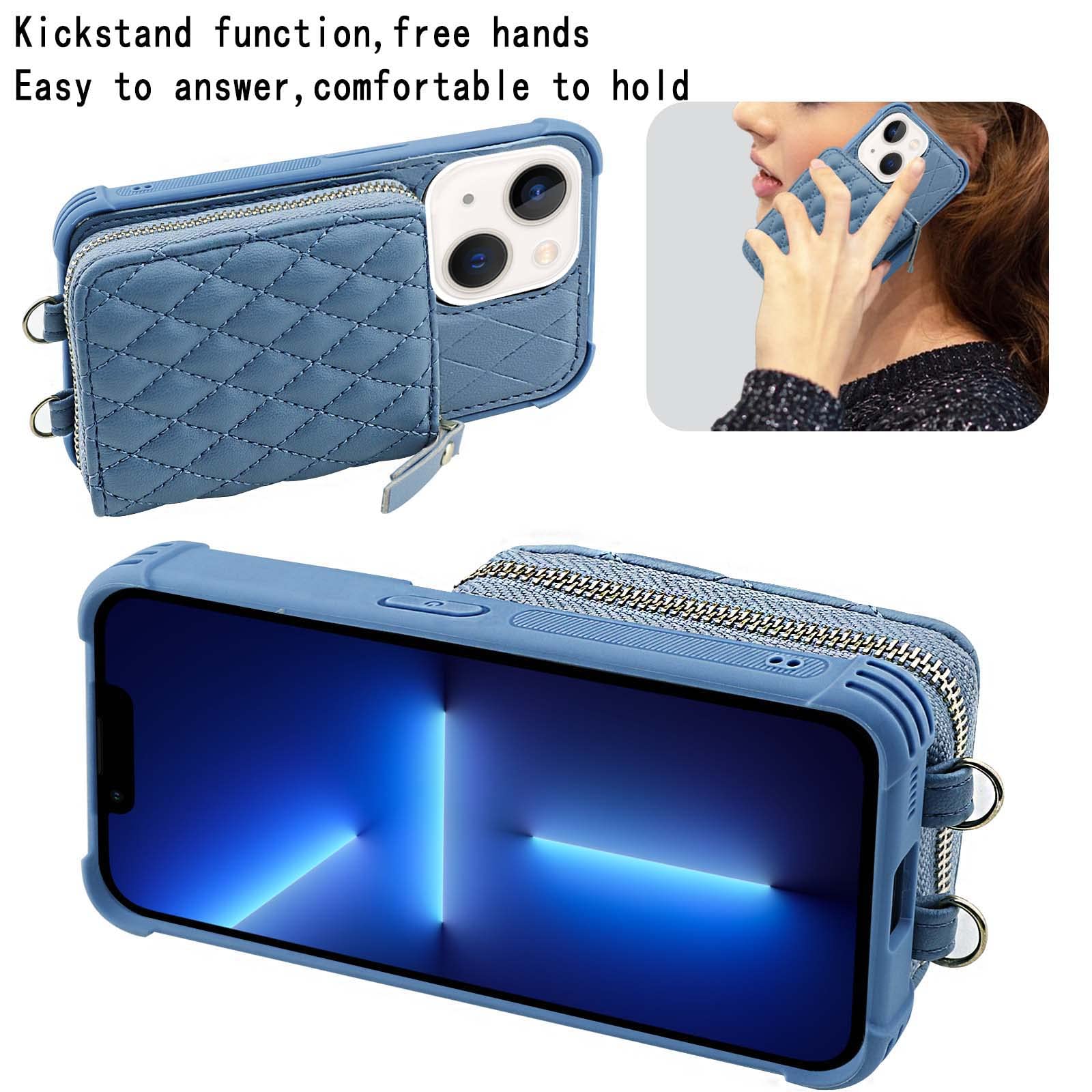 Phernykas Étui Portefeuille à Rabat Pour IPhone 14 Pro Ax Avec Porte