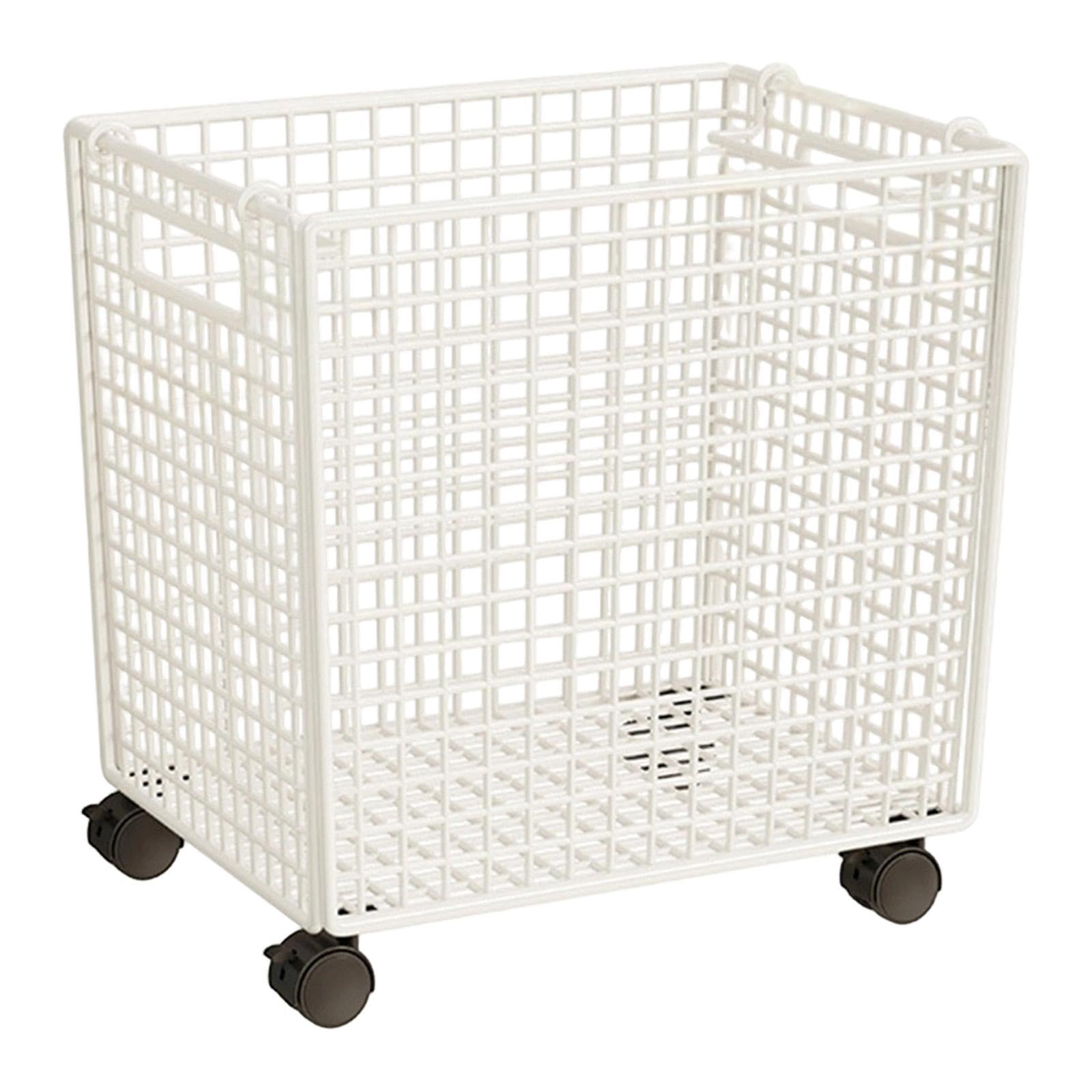 Spielzeugregal mit Rollen Bietet Geräumigen Aufbewahrungskorb für Spielzeug Spielkiste Und Sammelwagen aus Robustem Eisen Modern Gestaltet für, M