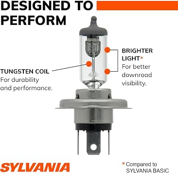 SYLVANIA - 9003 XtraVision - High Performance Halogen Headlight Bulb, High Beam, Low Beam and Fog Replacement Bulb (Contains 2 Bulbs)