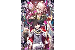 Danganronpa Merch: Anime Posters Featuring Kokichi Oma and Nagito Komaeda