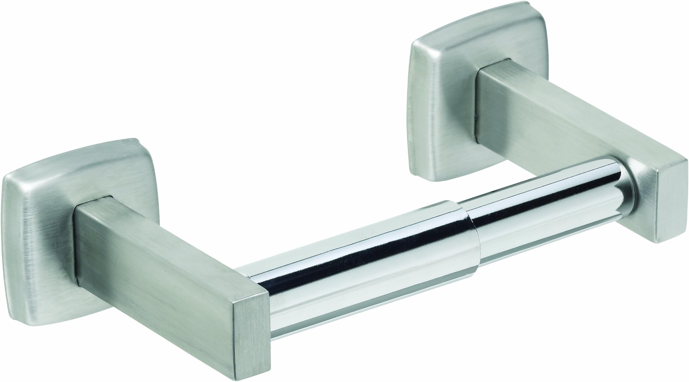 Bradley 5084-0000US 22 Gauge Stainless Steel Surface Mounted Single Roll Toilet Tissue Dispenser, 7-3/4" Width x 2" Height x 3-5/8" Depth