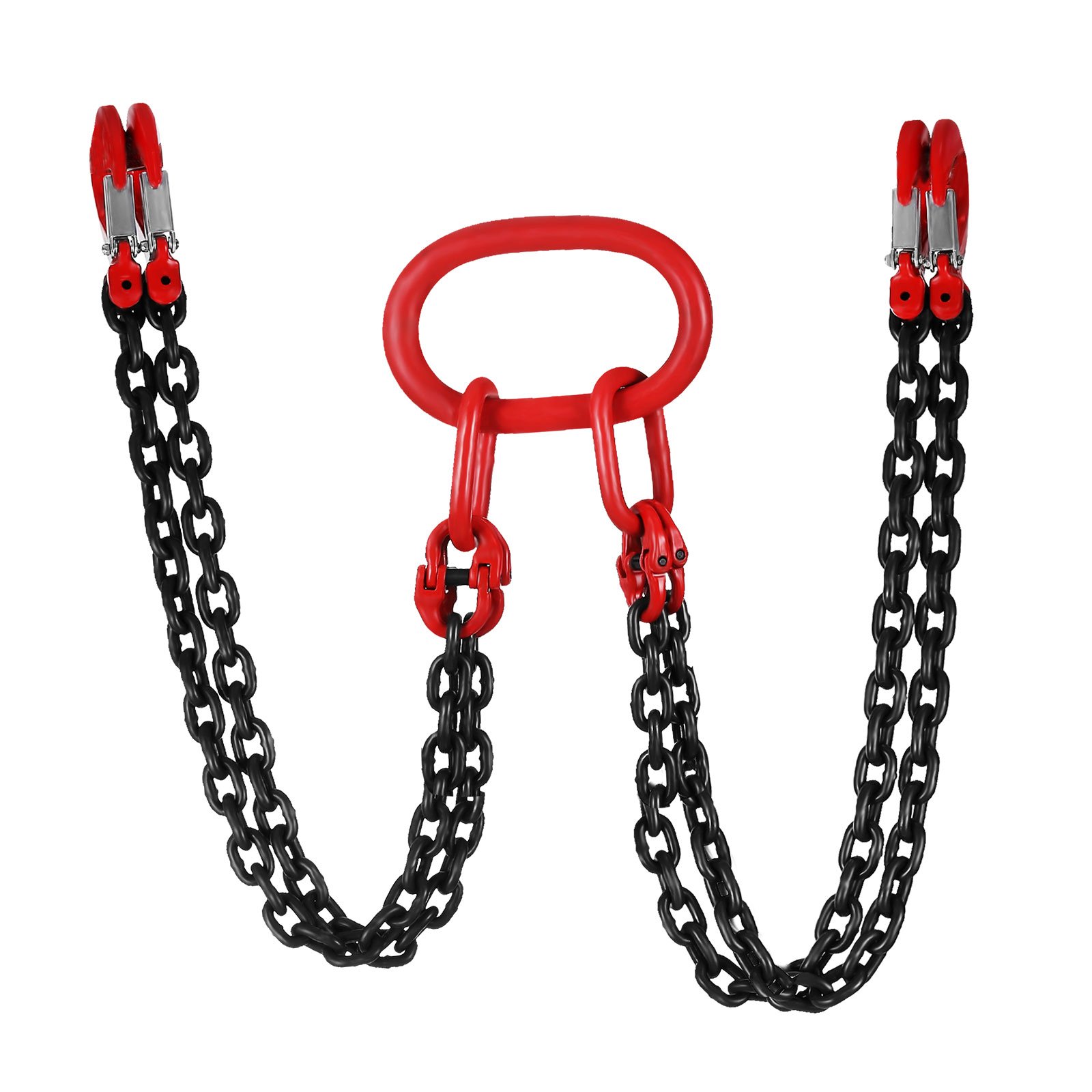 4 Jambe Levage Chaîne avec Crochet Chaîne pour Palan Lifting Chain de Grande Capacité (1.5M)