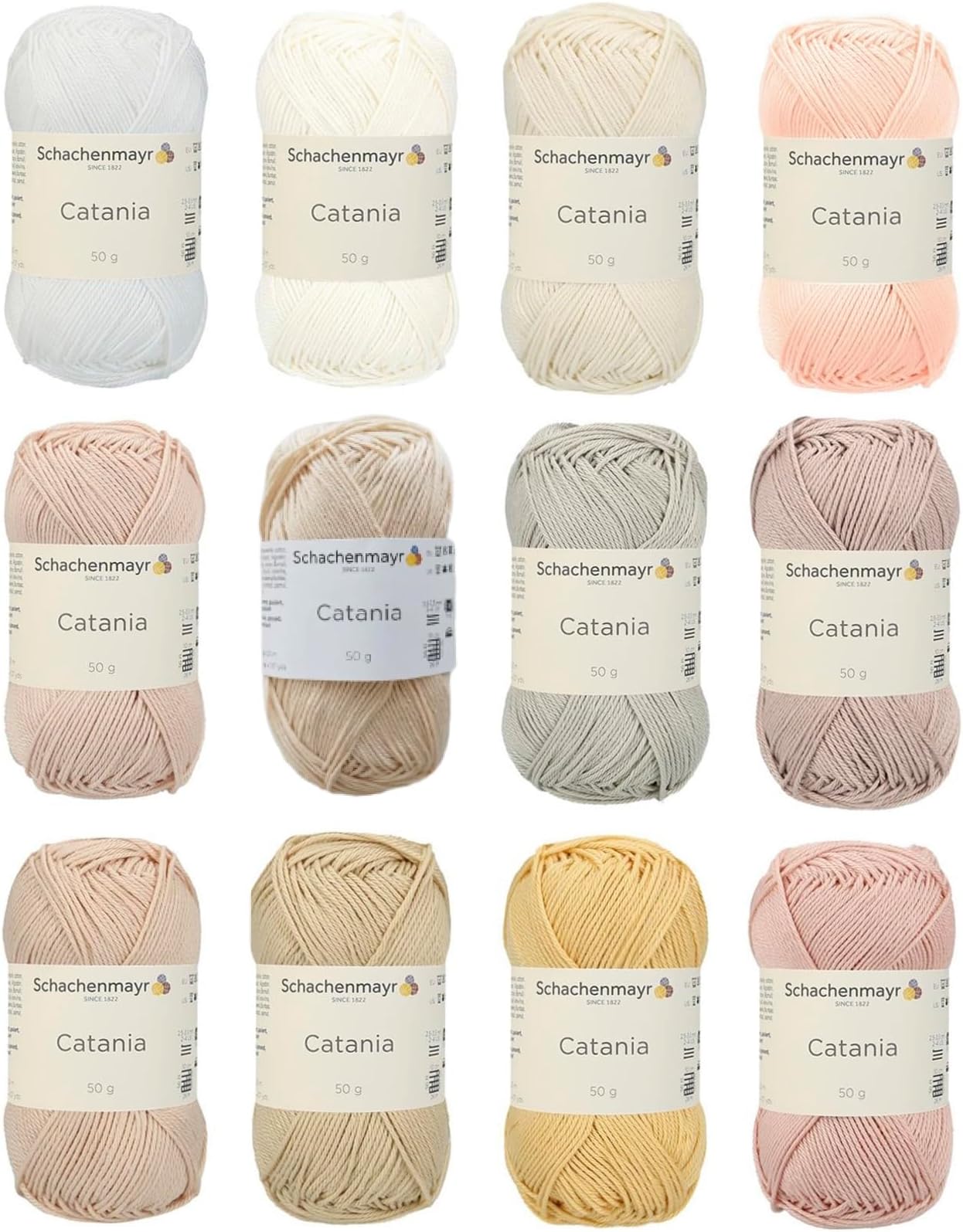 20 Matasse Di Cotone Catania Originals | Schachenmayr | Colori Assortiti Per Uncinetto E Maglia