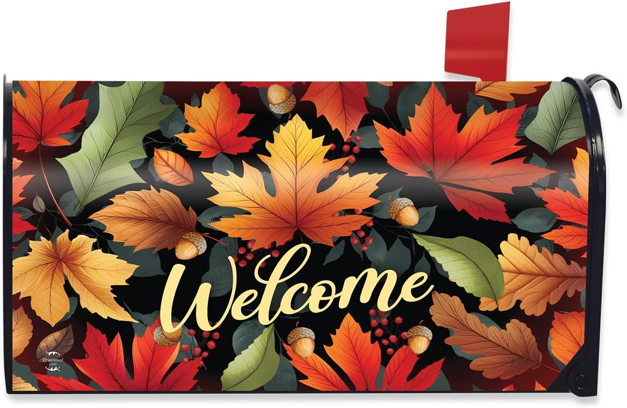 Briarwood Lane Fall Gnomes Humor Mailbox Cover
