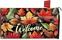 Vista 11 de Briarwood Lane Harvest Bridge - Cubierta magnética para buzón de otoño, estándar de otoño