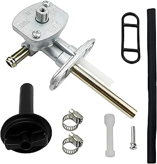 Fuel Valve Petcock for Kawasaki Prairie 360 KVF360 2003-2013, Gas Tank Switch Valve Assy Lever 51023-1402 51023-1316