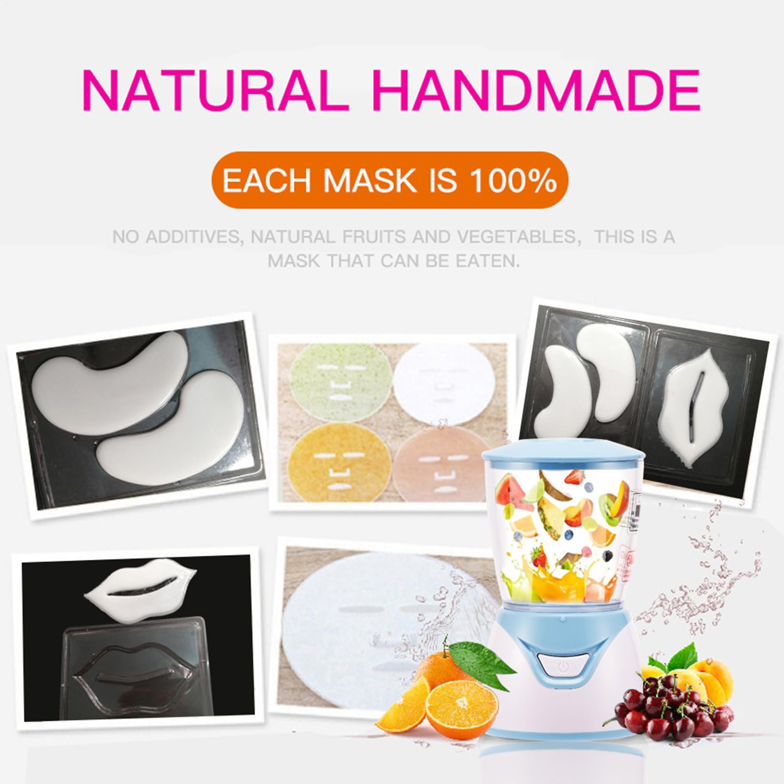 Gesichtsmasken-Maschine, für Zuhause, DIY-Gesichtsmasken | Maker für Schönheit, Gesichts-SPA – Werkzeugmaschine mit ganzem Set von Lippen-Augenformen