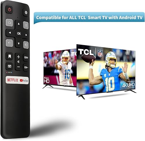 Miniatura 2 de LOUTOC Control remoto de repuesto solo para todos los televisores TCL, compatible con todos los televisores inteligentes TCL Android 4K UHD (sin