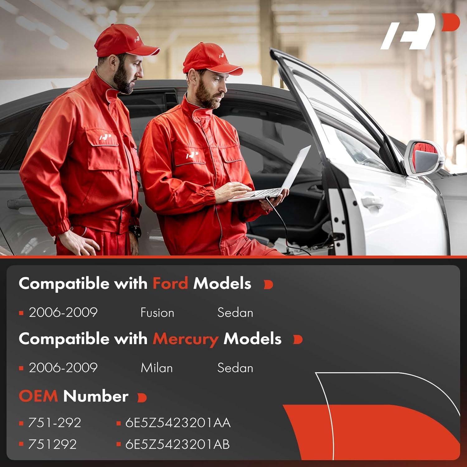 A-Premium Power Window Regulator with Motor Front Driver Side Compatible with Ford Fusion 2006-2009 Sedan & Mercury Milan 2006-2009 Sedan, Front Left Driver Side, Replace# 6E5Z5423201AB