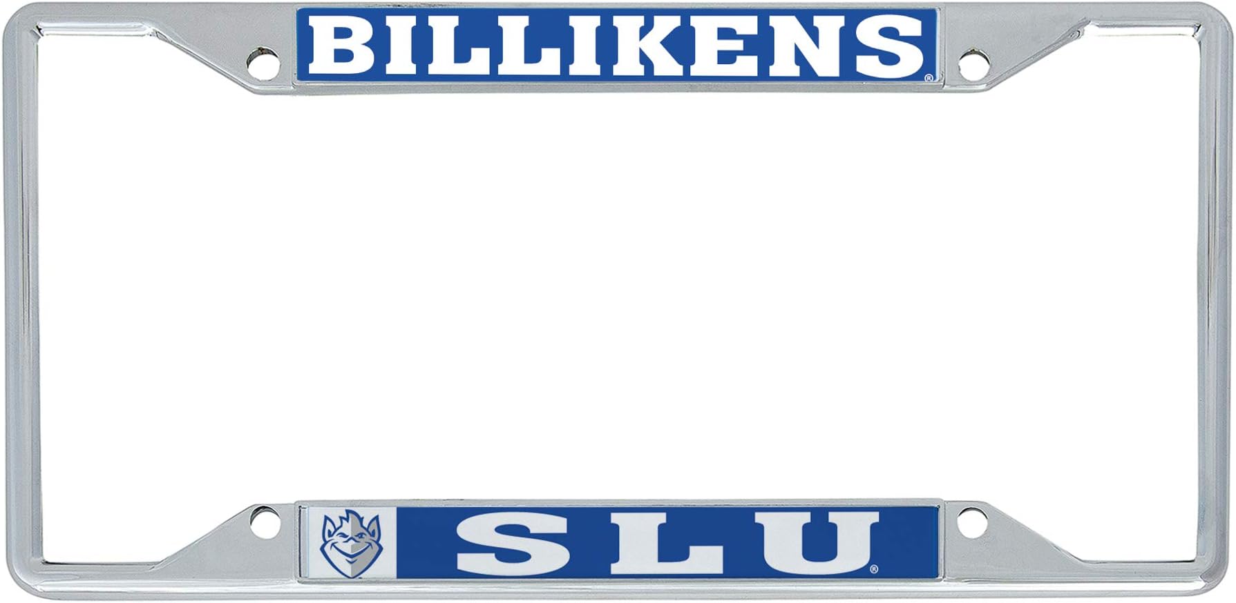 Desert Cactus Saint Louis University License Plate Frame SLU Billikens Metal Car Tag Holder for Front or Back of Car Officially Licensed (Mascot)