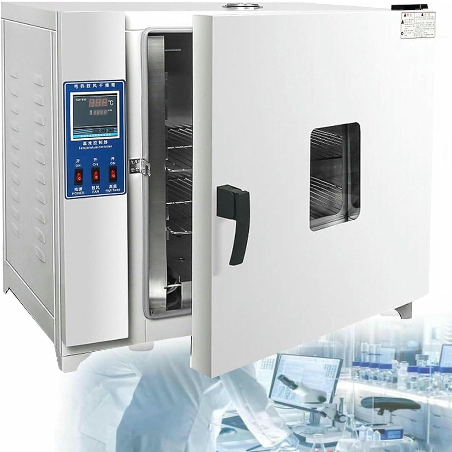 Horno de Secado al vacío, Horno de convección de Laboratorio, Horno de Secado de Laboratorio, Horno de Secado por Chorro de Aire a Temperatura Constante, Horno de Secado por convección 43L