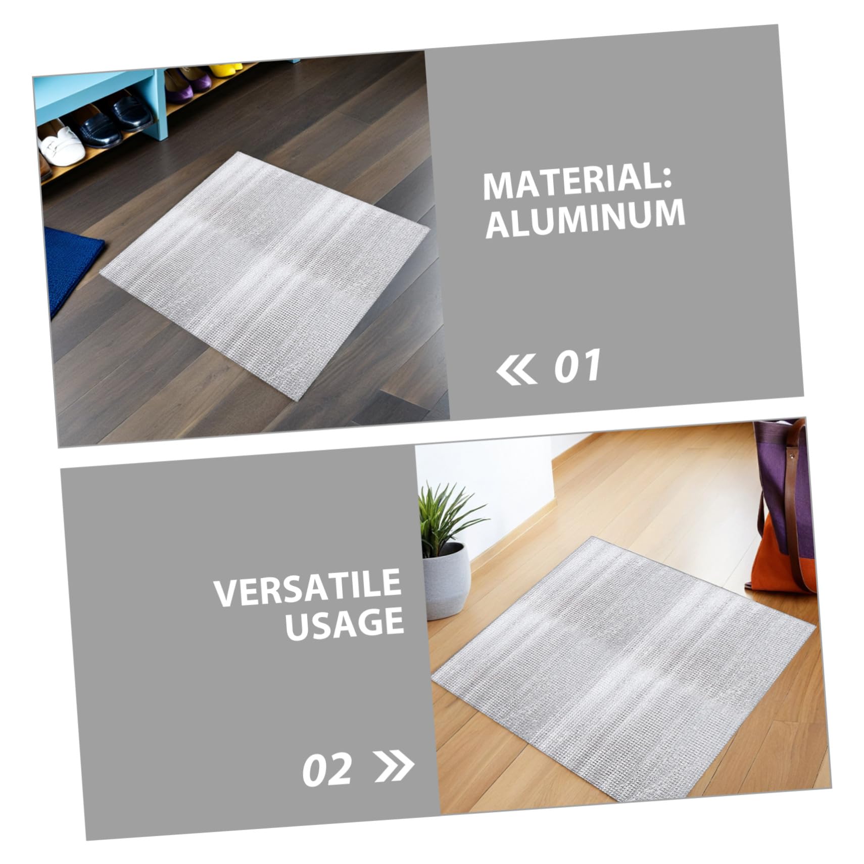 Copertura Isolante per Ventilatore da Soffitta 2 Set Argento | Alluminio, Alta Prestazione Isolante e Durevolezza, Vacanze Estive, Uso Domestico su Soffitto