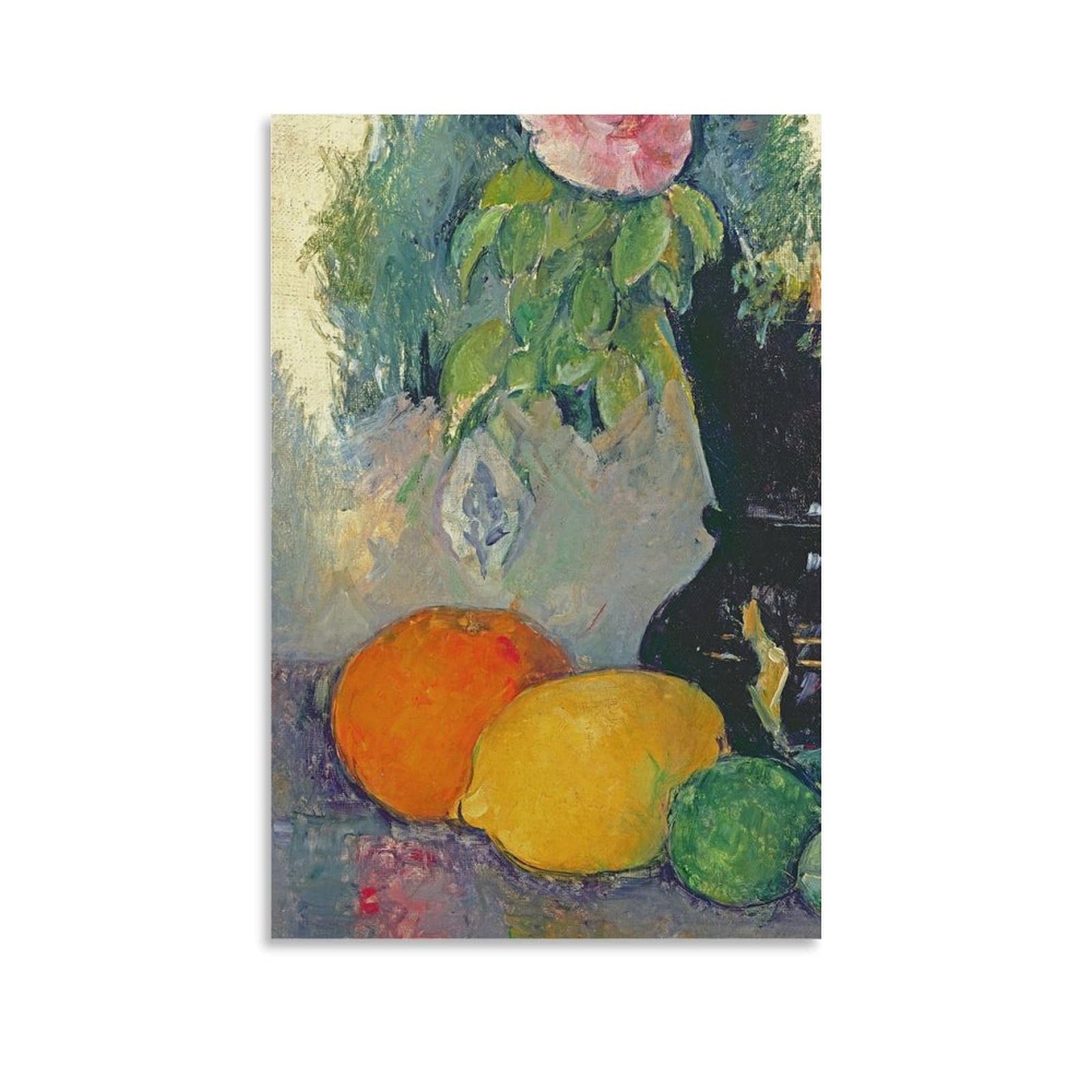 SXDMOUBK Flowers And Fruits, C.1880 by Paul Cézanne Wall Art Prints Poster Painting Canvas Living Room Bedroom Decor 20x30inch(50x75cm)