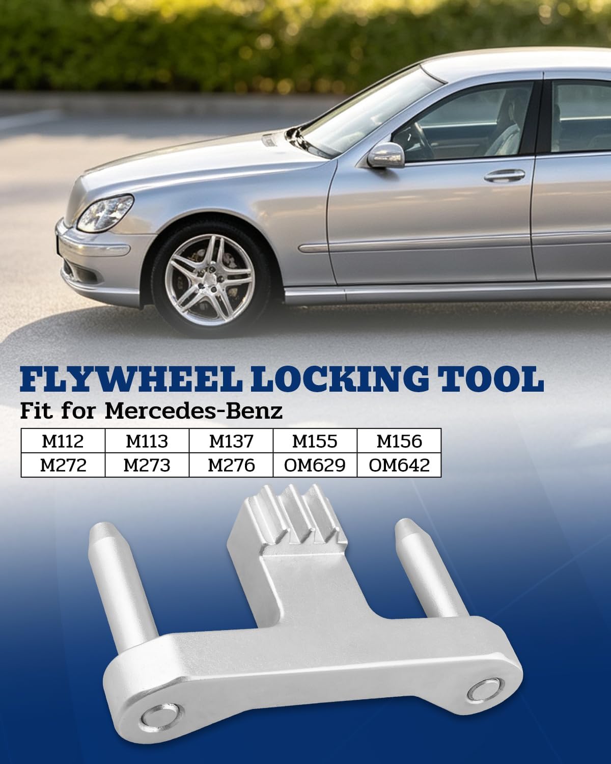 Flywheel Locking Tool 112589034000 Fit for Mercedes-Benz M112, M113, M272, M273, M276, OM629, OM642