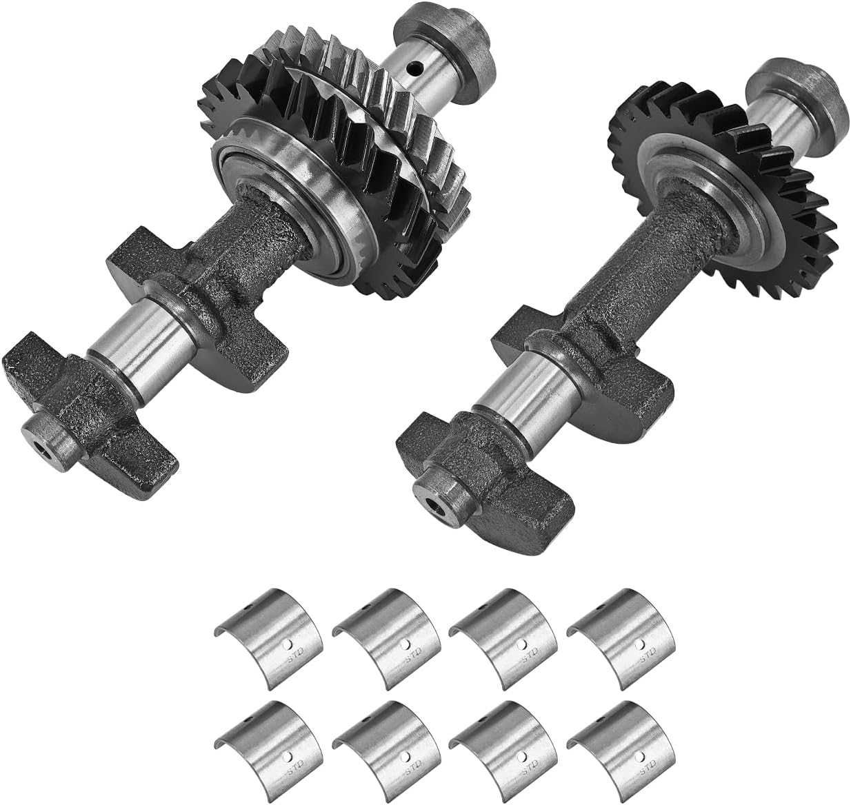 Engine Balance Shaft Set with Bearing Set Compatible with Toyota Corolla Solara Matrix Camry tC 2AZ-FE 2.4L, Replacement #13601-28021 13602-28020