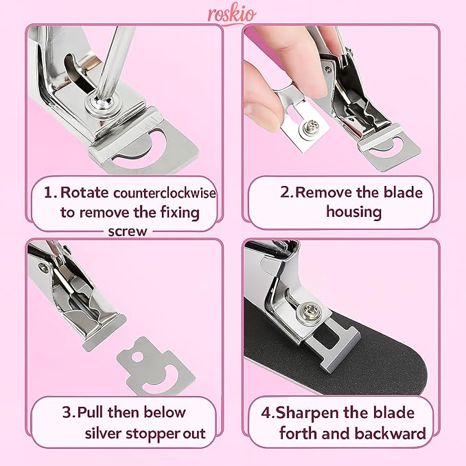 Cortaúñas acrílico para uñas postizas y manicura miniatura 4