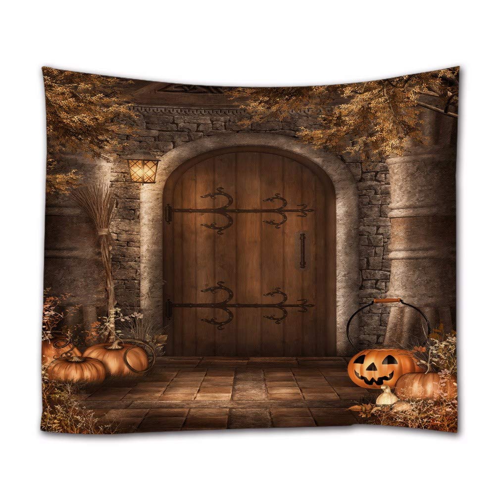 Tenture murale mandala et décor Halloween en tissu de salon pour décoration murale chambre